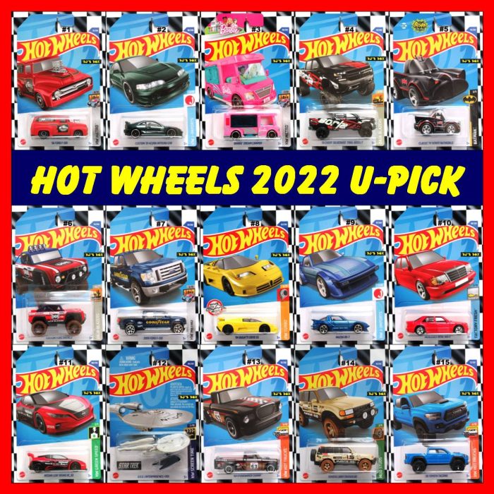 2022 Hot Wheels 🔥15 Lot U-Pick Multiple Choice Cars Trucks Classic Customs New